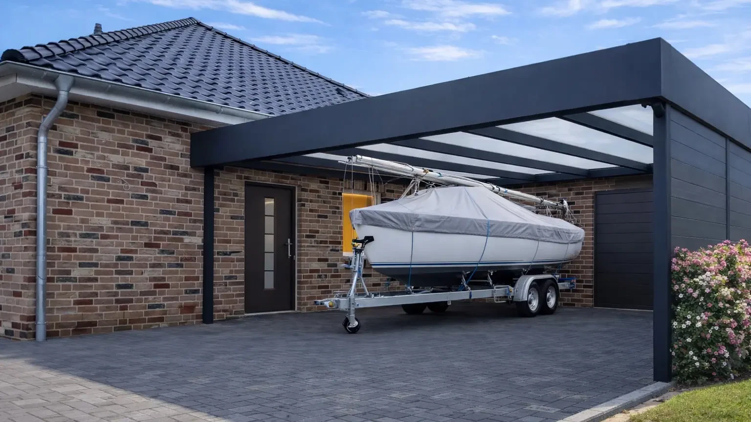 Doppelcarport - Carportmaster Projekt 22-P-2799 - 21762 Otterndorf - Carportbild 01