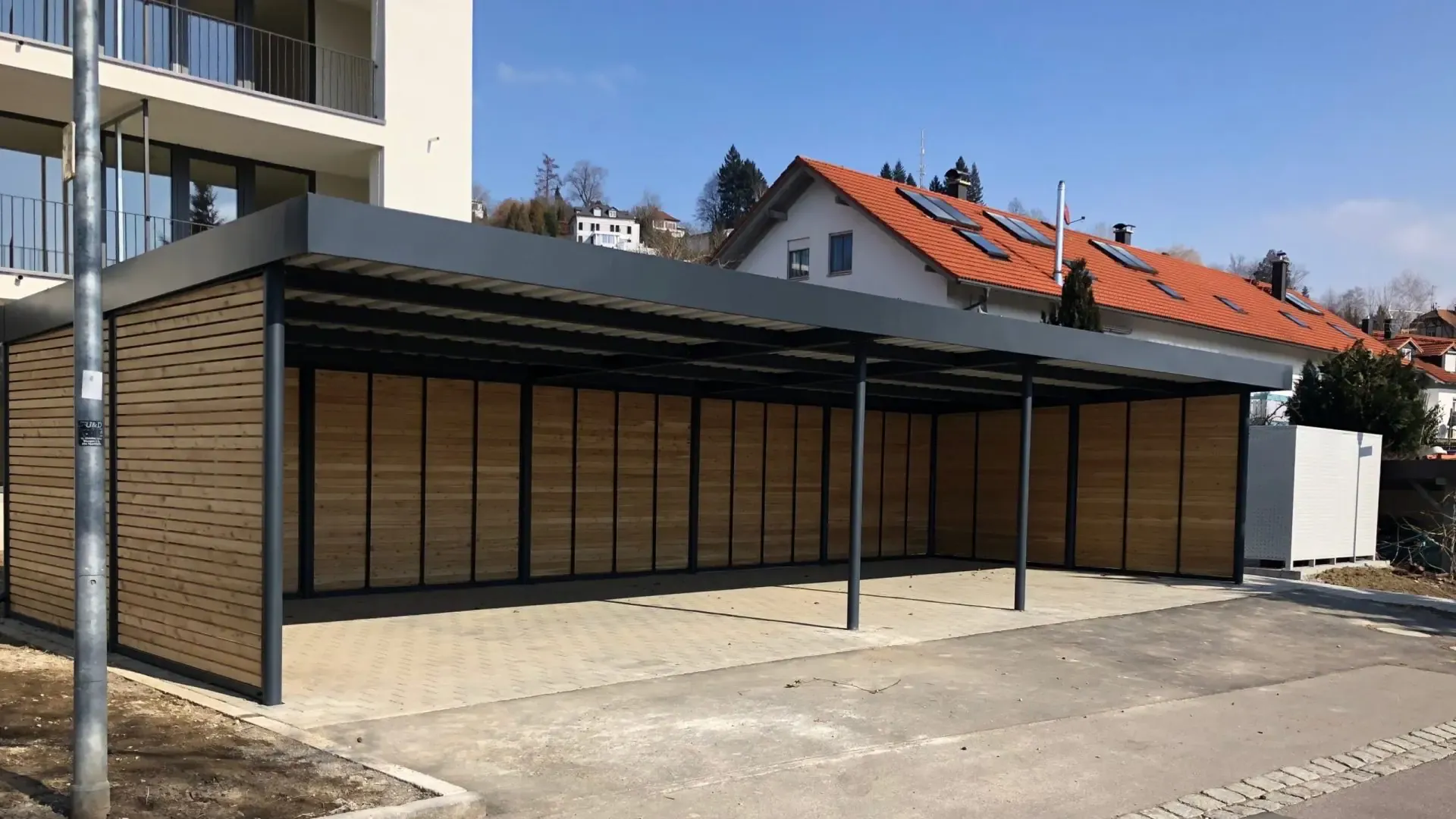 Reihencarport - Carportmaster Projekt 18-C-2142 - 88131 Bodolz - Carportbild 01