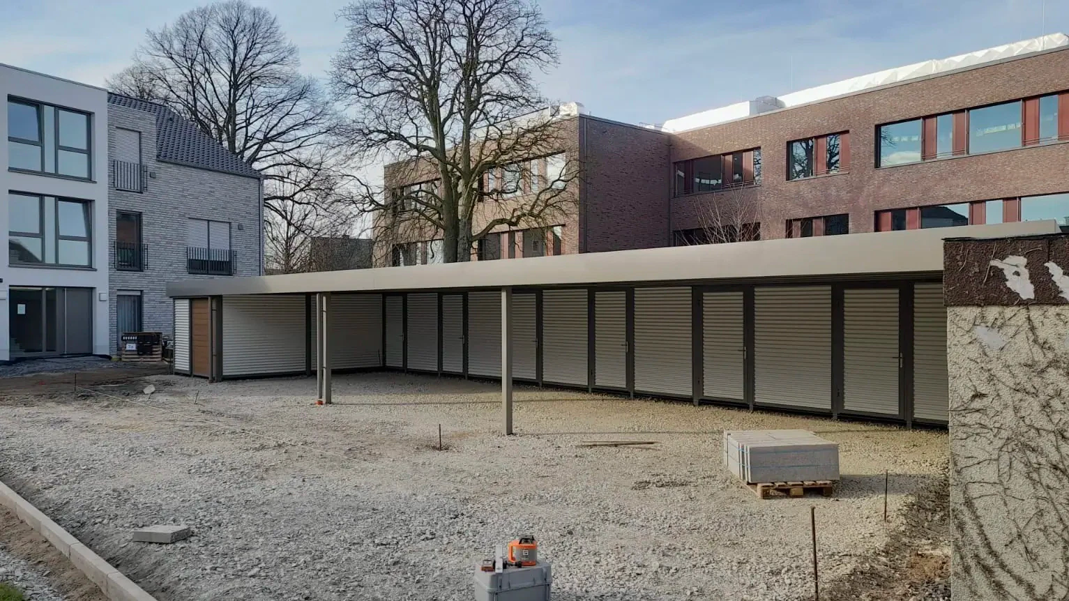 Reihencarport Stahl - Carportmaster Projekt 22-C-3352 - 59368 Werne - Carportbild 01