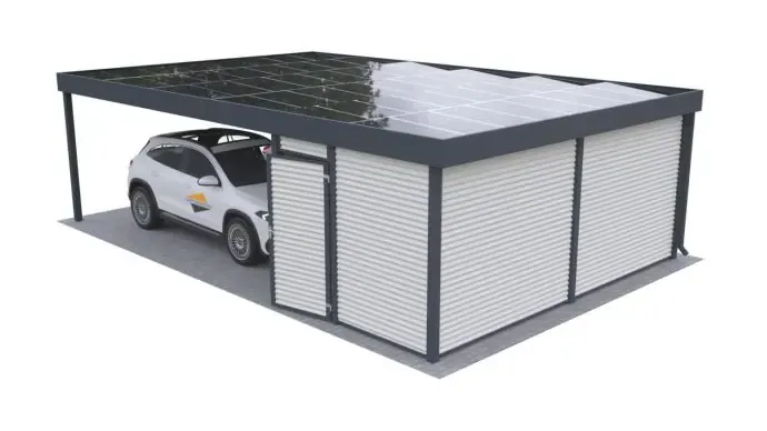 Doppelcarport mit Schuppen