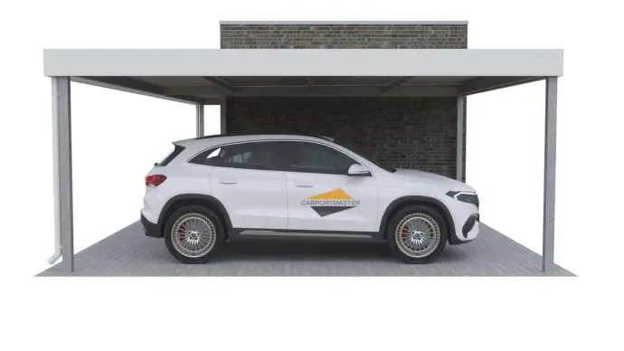 Doppelcarport mit Eingangsüberdachung