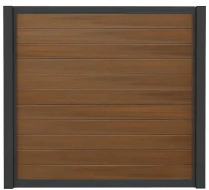 WPC-Planken Hohlkammer-Profil teak