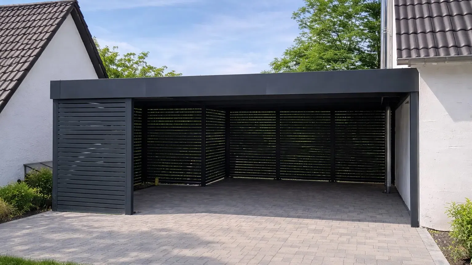 Doppelcarport - Carportmaster Projekt 23-F-1031 - 84036 Kumhausen