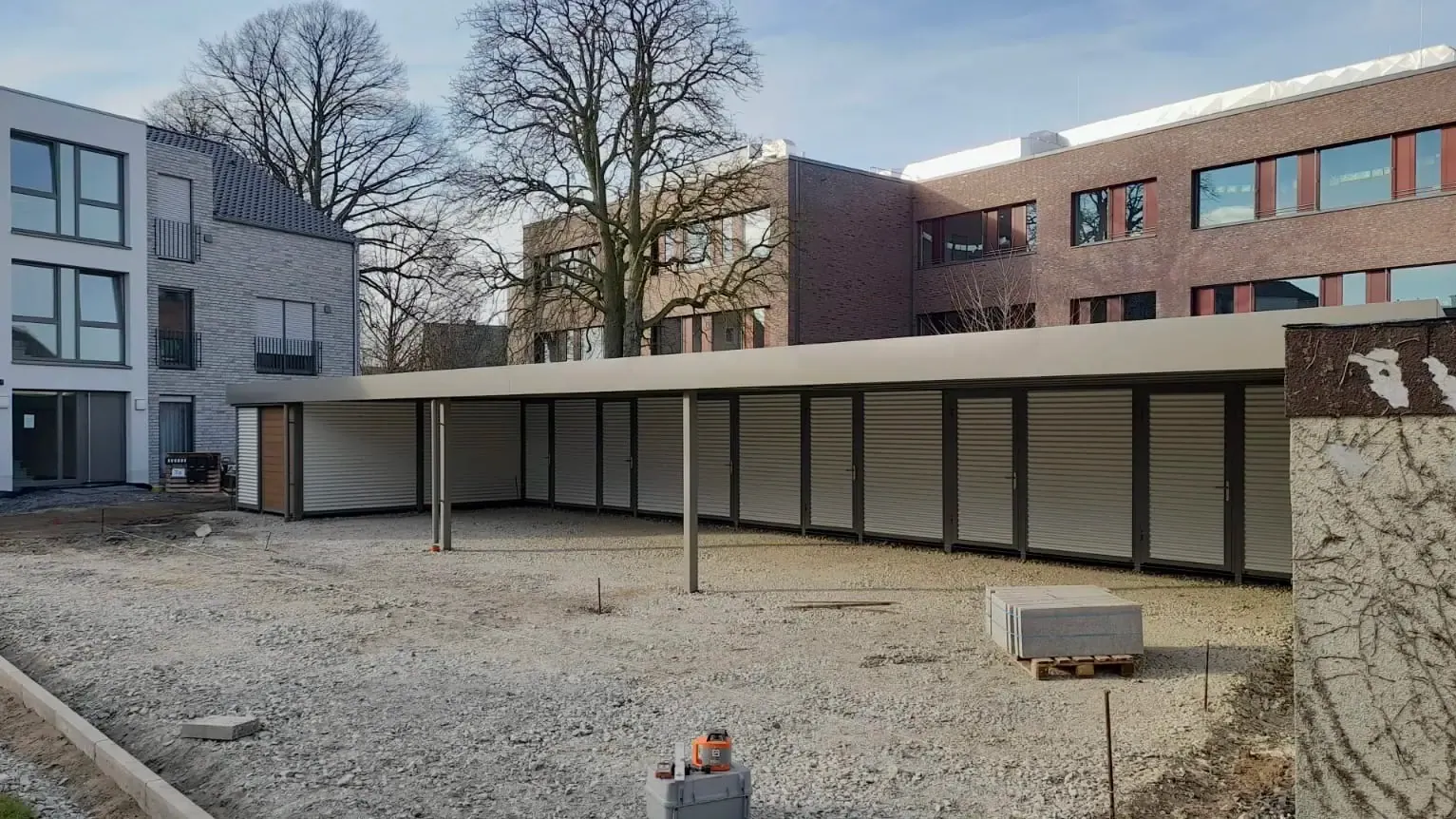 Reihencarport Stahl - Carportmaster Projekt 22-C-3352 - 59368 Werne - Carportbild 01